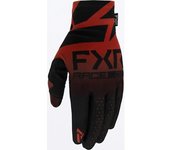 FXR Pro-Fit Lite Guantes de motocross juvenil - Negro Rojo