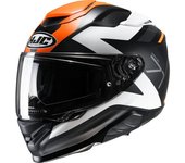 HJC RPHA 71 Pinna Casco - Negro Naranja (XS 54 55)