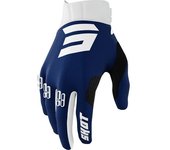 Shot Aerolite Gradient Guantes de motocross - Negro Blanco Azul (2XL)
