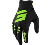 Shot Contact Guantes de Motocross - Negro Verde (L)