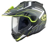 Arai Tour-X5 Trail Casco de motocross - Negro Blanco Amarillo (S)