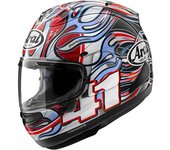 Arai RX-7V Evo Haga WSBK Casco - Negro Blanco Rojo Verde (L)