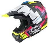 Arai MX-V EVO Battle Casco de motocross - Negro Multicolor (S)