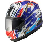 Arai RX-7V Evo Nakano Casco - Blanco Rojo Azul (L)