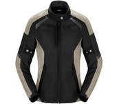 Spidi Tek Net Chaqueta de motocicleta para damas - Negro Verde (XL)