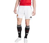 Adidas - Pantalón corto Manchester United Primera Equipación 2025-2026, Unisex, White, XL