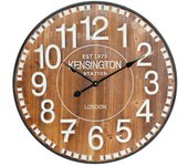 Reloj de Pared Vintage Madera Oscura Ø60cm Thinia Home