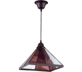 Colgante farol piramide violeta 1xe27 regx27