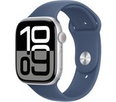 Apple Watch Series 10 OLED 46 mm Digital 416 x 496 Pixeles Pantalla táctil Plata Wifi GPS (satélite)
