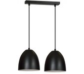 Regleta de techo jonix negro (2 luces)