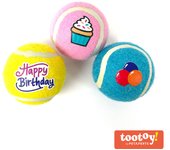 Tootoy! Comfort Happy Birthday Pack de pelotas para perro