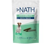 7 barritas Nath Snacks Dentales Mini Fresh Breath para perros