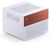 Caja PC Jonsbo N4 WHITE Micro Torre Blanco ITX micro ATX Acero Madera Gaming