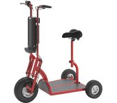 kaiserkraft Scooter eléctrico de transporte PRO, 800 W, 3 ruedas, con sillín, rojo