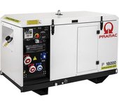 Pramac Generador eléctrico serie P, diésel, 400 / 230 V, P 18000 - potencia COP 10,25 kVA (230 V) / 16,42 kVA (400 V), 9,23 / 13,14 kW