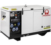 Pramac Generador eléctrico serie P, diésel, 400 / 230 V, P 14000 - potencia COP 3,6 kVA (230 V) / 12,4 kVA (400 V), 3,24 / 9,92 kW