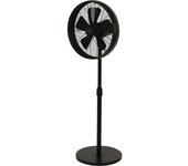 kaiserkraft Ventilador de pie de diseño, H x A x P 1500 x 460 x 410 mm, negro