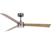 kaiserkraft Ventilador de techo Lucci air Climate IV, incl. mando a distancia y bombilla GX53, cromado