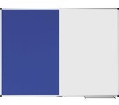 Legamaster Pizarra combinada UNITE, fieltro y acero magnético, A x H 1200 x 900 mm, gris y azul