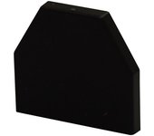 SHG Tapa final, UE 2 unid., para la protección de superficies Knuffi® tipo CC, negro