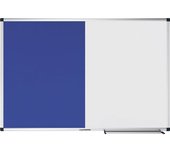 Legamaster Pizarra combinada UNITE, fieltro y acero magnético, A x H 900 x 600 mm, gris y azul