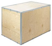 ratioform Caja plegable de madera estándar, con tapa, L x A x H exteriores 1200 x 1000 x 996 mm, a partir de 10 unid.