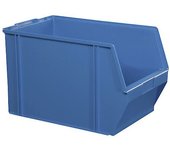 kaiserkraft Caja visualizable de poliestireno, longitud 500 mm, A x H 309 x 300 mm, UE 2 unid., azul