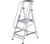MUNK Escalera de plataforma, encajable, con pasamanos, 3 peldaños incl. plataforma