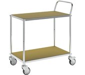 Kongamek Carro con pisos ESD, 4 ruedas de maniobra, 2 camas, L x A x H 850 x 435 x 950 mm, 2 con freno