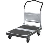 kaiserkraft Carro de plataforma PREMIUM 300, plegable, carga máx. 300 kg, LxA de la cama 900 x 600 mm, altura de la manija 935 mm