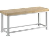 RAU Banco de trabajo para cargas pesadas, grosor del tablero 100 mm, A x P 2000 x 700 mm