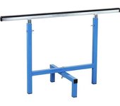 eurokraft pro Caballete de trabajo, de altura regulable, margen de elevación 655 - 1030 mm, azul luminoso RAL 5012