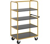 kaiserkraft Estantería rodante y carro con pisos profesional, 3 pisos, L x A x H 1130 x 700 x 1750 mm