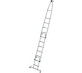 MUNK Escalera de peldaños anchos para limpiar cristales, estándar, 3 tramos, 11 peldaños