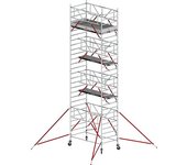 Altrex Andamio rodante RS TOWER 52 ancho, con plataforma de madera, longitud 2,45 m, altura de trabajo 9,20 m