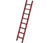 MUNK Escalera de mano con peldaños planos de PRFV, anchura 370 mm, 8 peldaños