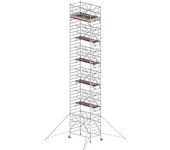 Altrex Andamio rodante RS TOWER 42 ancho con Safe-Quick®, plataforma de madera, longitud 1,85 m, altura de trabajo 13,2 m