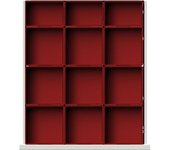 ANKE Caja para piezas pequeñas, para cajones de A x P 450 x 540 mm, altura de los cajones 90 / 120 mm