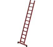 MUNK Escalera de mano con peldaños planos de PRFV, anchura 370 mm, 12 peldaños, incl. traviesa