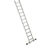 euroline Escalera de mano con peldaños planos, anchura 380 mm, 12 peldaños con traviesa