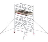 Altrex Andamio rodante RS TOWER 42 ancho con Safe-Quick®, plataforma de madera, longitud 2,45 m, altura de trabajo 5,20 m