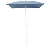 kaiserkraft Sombrilla, cuadrada, L x A 1600 x 1600 mm, armazón blanco, azul celeste