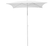 kaiserkraft Sombrilla, cuadrada, L x A 1600 x 1600 mm, armazón blanco, blanco