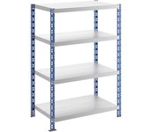 eurokraft basic Estantería ensamblable universal estable, baldas de chapa de acero, H x A x P 1508 x 1050 x 600 mm, estantería básica