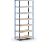 eurokraft basic Estantería ensamblable universal estable, baldas de aglomerado, H x A x P 2522 x 1050 x 600 mm, estantería básica