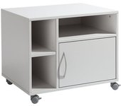 eurokraft pro Armario inferior, rodante, H x A x P 595 x 700 x 570 mm, gris luminoso RAL 7035