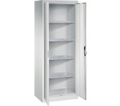 C+P Armario de puertas batientes para taller, H x A x P 1950 x 700 x 500 mm, gris luminoso / gris luminoso