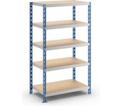 eurokraft basic Estantería ensamblable universal estable, baldas de aglomerado, H x A x P 1820 x 1050 x 600 mm, estantería básica