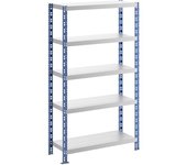 eurokraft basic Estantería ensamblable universal estable, baldas de chapa de acero, H x A x P 1820 x 1050 x 400 mm, estantería básica