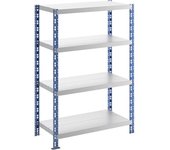 eurokraft basic Estantería ensamblable universal estable, baldas de chapa de acero, H x A x P 1508 x 1050 x 500 mm, estantería básica